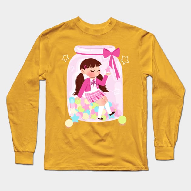 Candy Girl Long Sleeve T-Shirt by Lobomaravilha